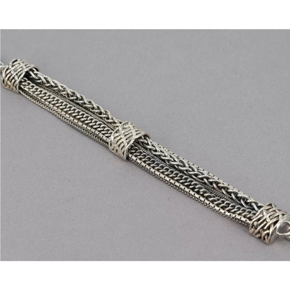 Silpada Gorgeous Vintage Sterling Silver Multi-strand Adjustable Length Bracelet - Picture 9 of 13